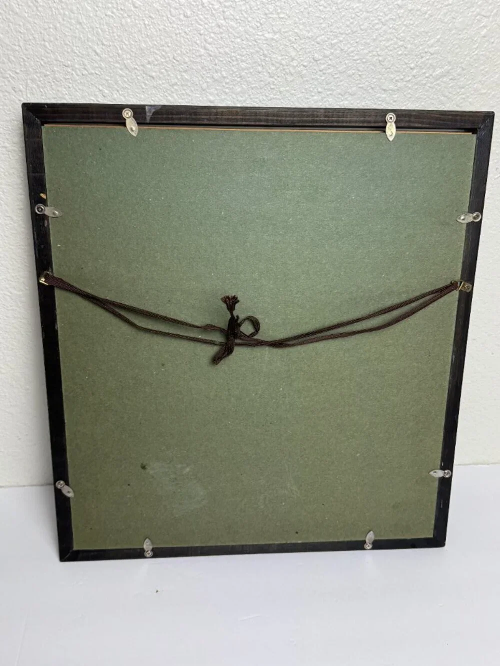 Vintage Japanese Hagoita Kabuki Wall Art Shadow Box Framed Textile Sculpture